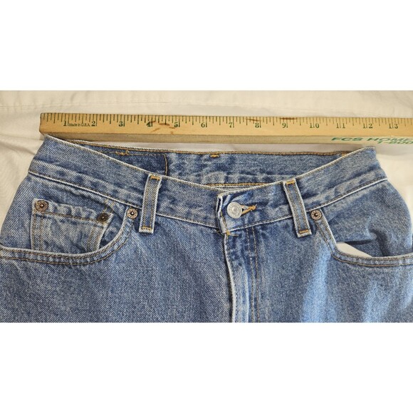 VTG 2002 Levi's 550 relaxed fit Jeans 6 Miss Long 25x32 tapered leg denim levis - Picture 6 of 11